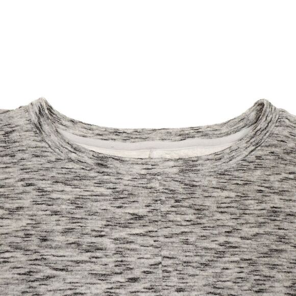 Gap Gapfit Sweatshirt Womens Size L Space Dyed Quilt Crinkle Pullover Drawstring - Picture 6 of 9